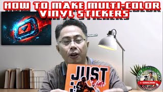 How To Make MultiColor Vinyl Stickers [upl. by Finbur]