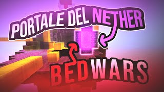 PORTALE DEL NETHER NELLE BEDWARS  BedWars Challenge 2 [upl. by Yllak]