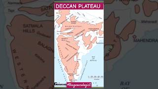 Deccan Plateau  Structure amp Formations upsc shorts [upl. by Ymrej]