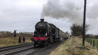 LNER K1 62005 on a Photo Charter at the Great Central Railway  14012020 [upl. by Trilby]