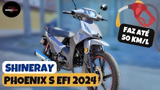 Nova Shineray Phoenix S EFI 2024  A 1° 50cc com INJEÇÃO ELETRÔNICA do Brasil [upl. by Htrowslle]