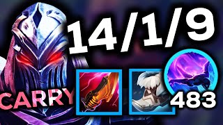 My Impossibly FAST Strategy With Zed To Carry Games 500 MS [upl. by Marena]