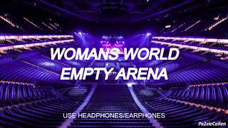 womans world by little mix but youre in an empty arena [upl. by Itram]