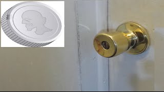 Unlock Any Door With A Coin Hack [upl. by Haridan]