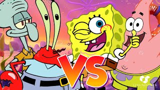 Bob Esponja y Patricio vs Don Cangrejo y Calamardo rap batalladerap epicabatalladerap [upl. by Hanshaw]