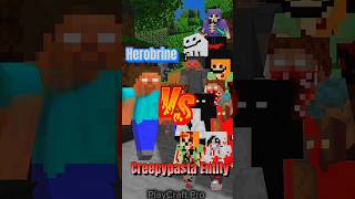 Minecraft herobrine vs all creepypasta mob crazy mob battle minecraftviralgamingherobrine short [upl. by Sedgewake609]