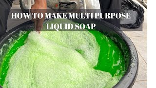 HOW TO MAKE MULTI PURPOSE LIQUID SOAP AT HOME  HOW TO MAKE LIQUID SOAP FOR ALL USES AT HOME [upl. by Wyatt461]