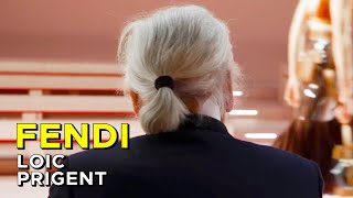 KARL LAGERFELD RELIVE HIS EMOTIONAL LAST FENDI SHOW WITH ALL THE SUPERMODELS by Loic Prigent [upl. by Neda]