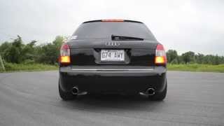 Audi A4 18t custom turboback exhaust [upl. by Arrac]