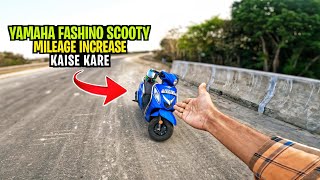 Yamaha Fascino Scooty Mileage 50km 😱 Fascino Scooty Mileage kaise badhaye [upl. by Wolcott]