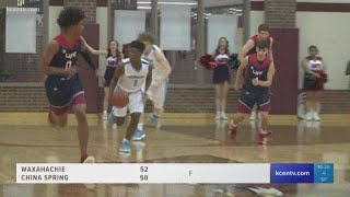 High school boys basketball regional quarterfinals China Spring vs Waxahachie [upl. by Storz]