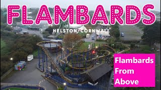 Flambards Theme Park Cornwall From Above  November 2024 [upl. by Darra]