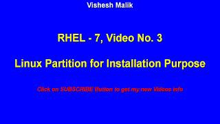 Linux Partition for Installation Purpose Video No  3 [upl. by Karita975]