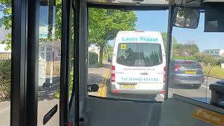 🇬🇧 BUS JOURNEY  Stagecoach South Wales quotTrawsCymruquot T4T14 Cardiff➔Brecon  NewtownHereford 12 [upl. by Shanney692]