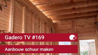 169 Aanbouw schuur maken [upl. by Leuamme]