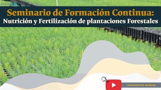 Seminario Nutrición y Fertilización de Plantaciones Forestales Jornada PM [upl. by Farmer]