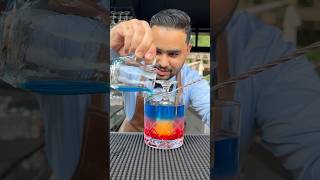 🌈Rainbow Drink Recipe🔥shorts drink cocktail recipe [upl. by Hilaire]