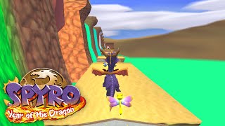 Spyro 3 Year of the Dragon Hack  Play as Spyro in Sheilas Desert Ruins area [upl. by Remark]