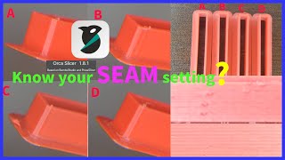 OrcaSlicer SEAM setting [upl. by Saerdna370]