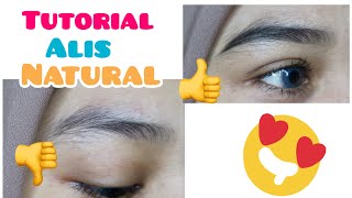 Tutorial Membuat Alis Natural Gampang [upl. by Lareneg916]