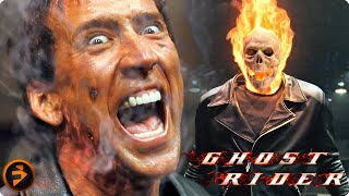 GHOST RIDER  First Transformation Scene  Nicolas Cage Marvel Movie [upl. by Eninotna]