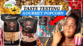 Reviewing MILLERS GOURMET POPCORN 🍿 Tik Tok  Snack Review [upl. by Artenahs]