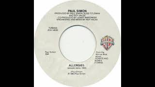 PAUL SIMON  quotAllergiesquot acoustic demo 1982 [upl. by Corie]