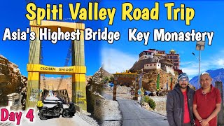 Chicham bridge spiti  Key Monastery spiti Spiti valley road trip  Spiti valley Day4 chicham stay [upl. by Lasser266]