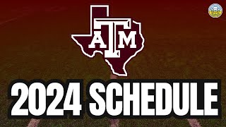 2024 Texas AampM Football Schedule Preview GAMEBYGAME ANALYSIS [upl. by Anahpos]