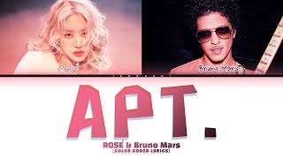 ROSÉ amp Bruno Mars APT Color Coded Lyrics [upl. by Alexandro]