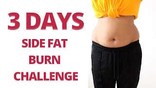 3 DAYS SIDE FAT BURN CHALLENGE [upl. by Remle]