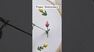 Flower Embroidery diy embroidery embroiderydesign embroiderytutorial embroiderystitches [upl. by Kruse]