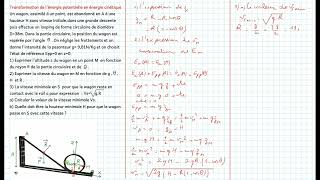 Transformation de lénergie potentielle en énergie cinétique [upl. by Nennerb]