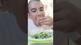 MUKBANG patola with alamang  rice mukbang [upl. by Ahtnamys]