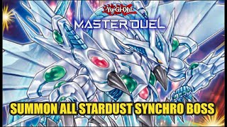 Summon All Stardust Synchro Boss in One Turn  YuGiOh Master Duel Season 35 Ranked Gameplay [upl. by Natasha]