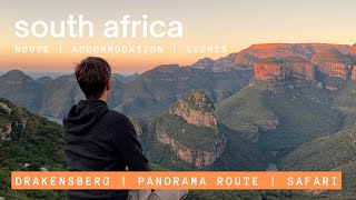 TRAVEL GUIDE South Africa  Road trip Drakensberg Panorama Route Kruger with Safari 4K [upl. by Charmane308]