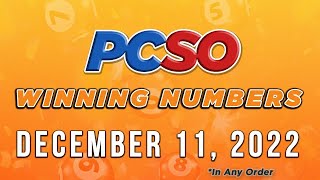 P378M Jackpot Ultra Lotto 658 2D 3D and Lotto 649  December 11 2022 [upl. by Ahselyt641]