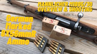 Mannlicher M189530 Overview amp Shooting  1938 German Marked 8X56mmR Ammo [upl. by Oinimreh]