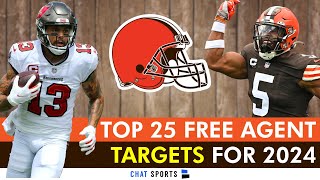 Cleveland Browns Top 25 Free Agent Targets For 2024 NFL Free Agency [upl. by Teews507]