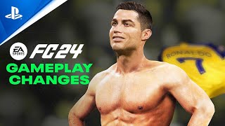 EA Sports FC 24  quot 50 New Gameplay Changes quot [upl. by Windzer]