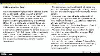 Historiographical Essay [upl. by Starlin723]