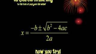 Quadratic Formula Song [upl. by Aneeroc]