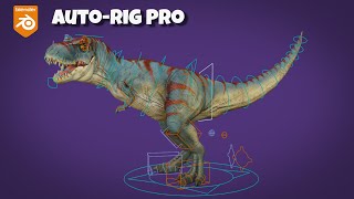 AutoRig Pro TRex Rigging Blender Tutorial [upl. by Cherianne]