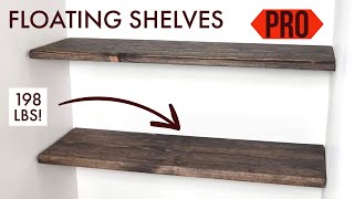 How to make floating shelves with invisible brackets [upl. by Nassi388]