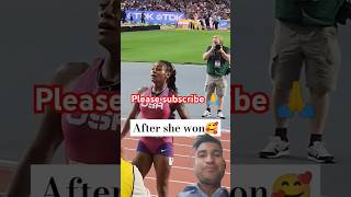 ShaCarri Richardson viralvideo olympics2024 sports shacarririchardson athlete [upl. by Nesaj852]