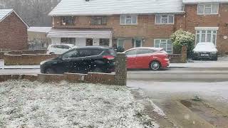 First snow in Medway Kent UK of 2024 [upl. by Nesyla]