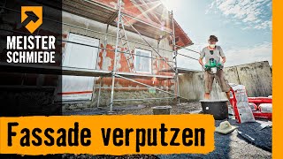 Fassade verputzen  HORNBACH Meisterschmiede [upl. by Abigale]