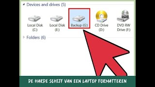 De harde schijf van een laptop formatteren [upl. by Borries593]