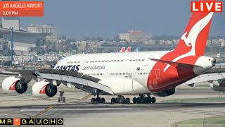 🔴 LAX LIVE  Plane Spotting Live  Watch Arrivals and Departures at LAX [upl. by Lemrahs]