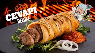 Cevapcici Rezept Deluxe Original Cevapcici umhüllt von knusprigem Blätterteig [upl. by Hembree]